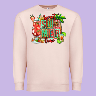 Sweet Summer Time Margarita Premium Sweatshirt Designed By Jasminsmagicworld