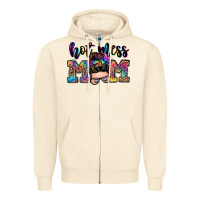 Hot Mess Mom Messy Bun Zipper Hoodie | Teevron