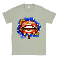 Matcha leopard american flag lips Classic Tee - Zillion Design Studio