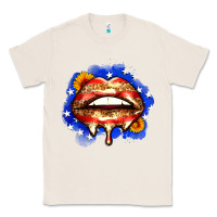 Natural leopard american flag lips Classic Tee - Zillion Design Studio