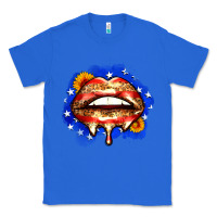 True Royal leopard american flag lips Classic Tee - Zillion Design Studio