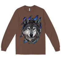 Chestnut wolf scratch mark Long Sleeve Tee - RanaPortraitStore