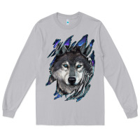 Moon Dust wolf scratch mark Long Sleeve Tee - RanaPortraitStore