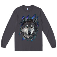 Smoke wolf scratch mark Long Sleeve Tee - RanaPortraitStore