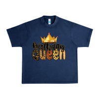 Navy birthday queen Urban Heavy Tee - MaliasSmallBusiness