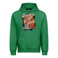 Emerald checkered retro basketball Urban Hoodie - MaliasSmallBusiness