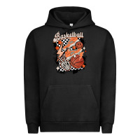 Pigment Black checkered retro basketball Urban Hoodie - MaliasSmallBusiness