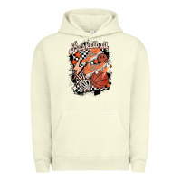 Pigment Pistachio checkered retro basketball Urban Hoodie - MaliasSmallBusiness