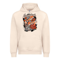Sandshell checkered retro basketball Urban Hoodie - MaliasSmallBusiness
