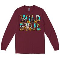 Burgundy wild soul Long Sleeve Tee - Zillion Design Studio