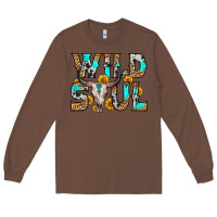 Chestnut wild soul Long Sleeve Tee - Zillion Design Studio