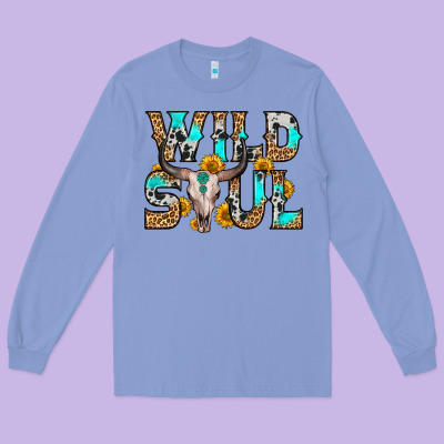Wild Soul Long Sleeve Tee Designed By Zillion Design Studio