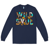Navy wild soul Long Sleeve Tee - Zillion Design Studio