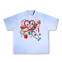 Grape Ice christmas nurse Urban Heavy Tee - MaliasSmallBusiness