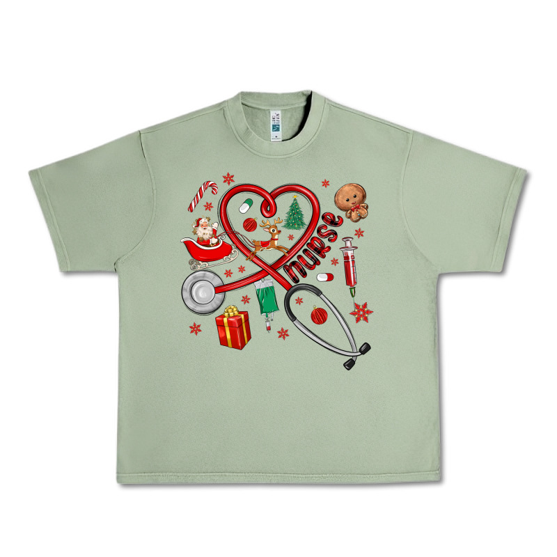 Christmas Nurse Urban Heavy Tee by MaliasSmallBusiness | Teevron