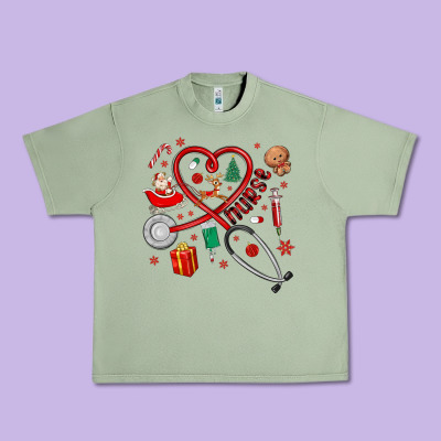 Urban Heavy Tee christmas nurse