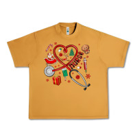 Peanut Butter christmas nurse Urban Heavy Tee - MaliasSmallBusiness