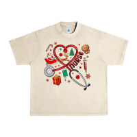 Sandshell christmas nurse Urban Heavy Tee - MaliasSmallBusiness