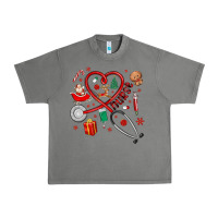 Tornado christmas nurse Urban Heavy Tee - MaliasSmallBusiness