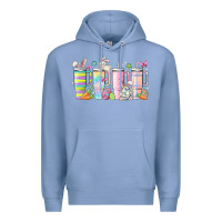 Colony Blue retro groovy easter Premium Hoodie - MaliasSmallBusiness