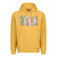 Mustard retro groovy easter Premium Hoodie - MaliasSmallBusiness