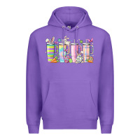 Retro Groovy Easter Premium Hoodie | Teevron