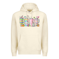 Sandshell retro groovy easter Premium Hoodie - MaliasSmallBusiness