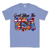 Colony Blue god bless the usa Classic Tee - Zillion Design Studio