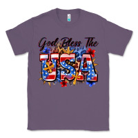Lavender god bless the usa Classic Tee - Zillion Design Studio