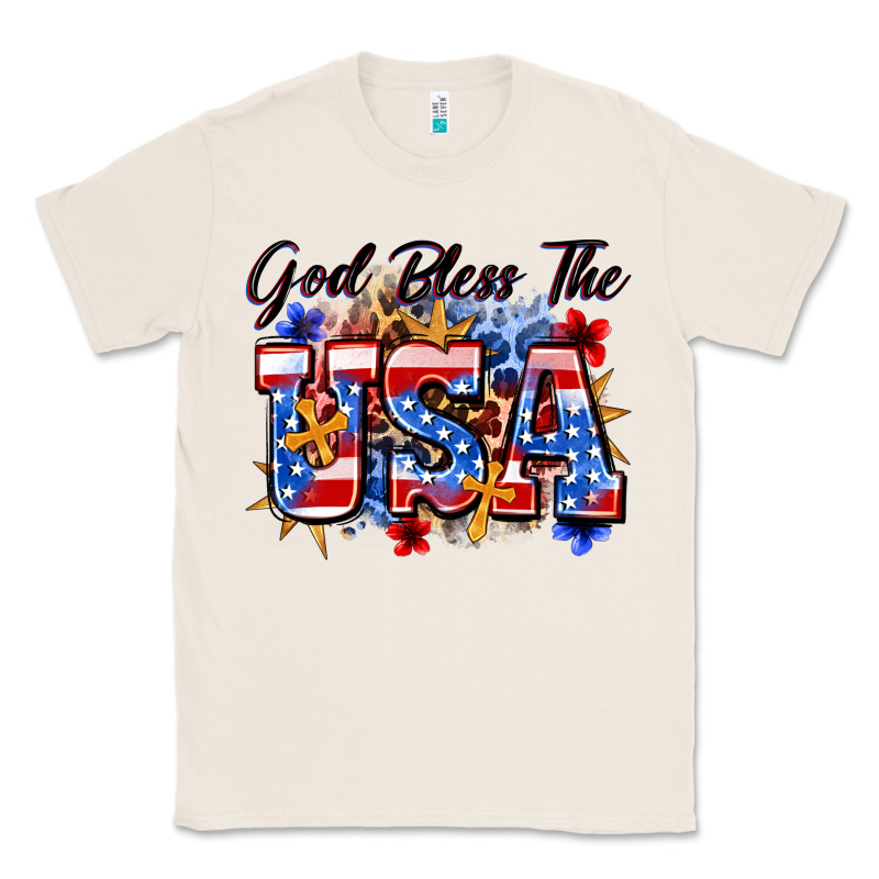 God Bless The Usa Classic Tee by Zillion Design Studio | Teevron