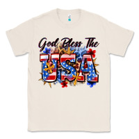 Natural god bless the usa Classic Tee - Zillion Design Studio