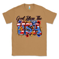 Toasted Coconut god bless the usa Classic Tee - Zillion Design Studio