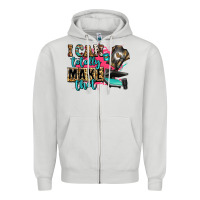 Dove Grey i can totally make that Zipper Hoodie - Zillion Design Studio