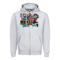 Heather Grey i can totally make that Zipper Hoodie - Zillion Design Studio