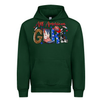 Forest Green all american girl Urban Hoodie - NancyCooperArtShop