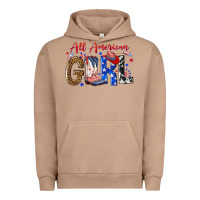 Pigment Burro all american girl Urban Hoodie - NancyCooperArtShop