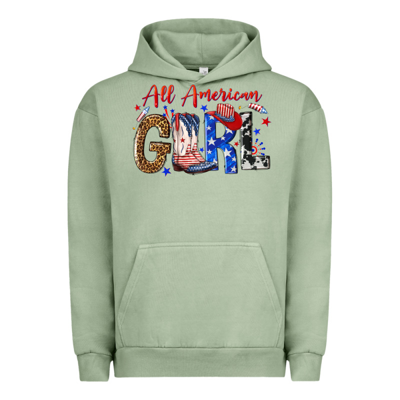 All American Girl Urban Hoodie by NancyCooperArtShop | Teevron