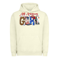 Pigment Pistachio all american girl Urban Hoodie - NancyCooperArtShop