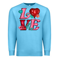 Ocean Blue love with balloons Premium Sweatshirt - AdoDesignShop