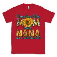 Red i have two titles mom and nana and i rock them bot Classic Tee - texasbilliewilder