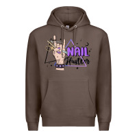 Coffee nail hustler Premium Hoodie - MaliasSmallBusiness