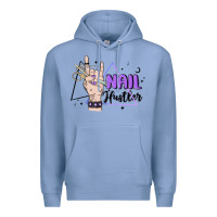 Colony Blue nail hustler Premium Hoodie - MaliasSmallBusiness