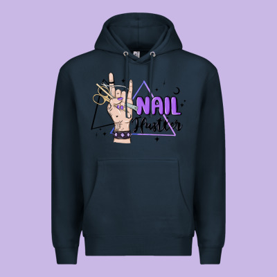 Nail Hustler Premium Hoodie Designed By Maliassmallbusiness