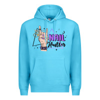 Ocean Blue nail hustler Premium Hoodie - MaliasSmallBusiness