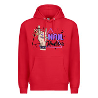 Red nail hustler Premium Hoodie - MaliasSmallBusiness