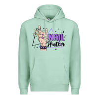 Seafoam nail hustler Premium Hoodie - MaliasSmallBusiness