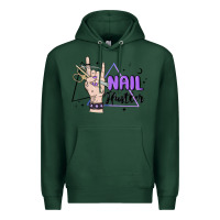 Sports Green nail hustler Premium Hoodie - MaliasSmallBusiness