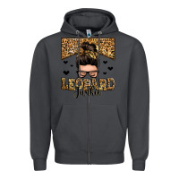 Smoke leopard junkie messy bun Zipper Hoodie - Zillion Design Studio