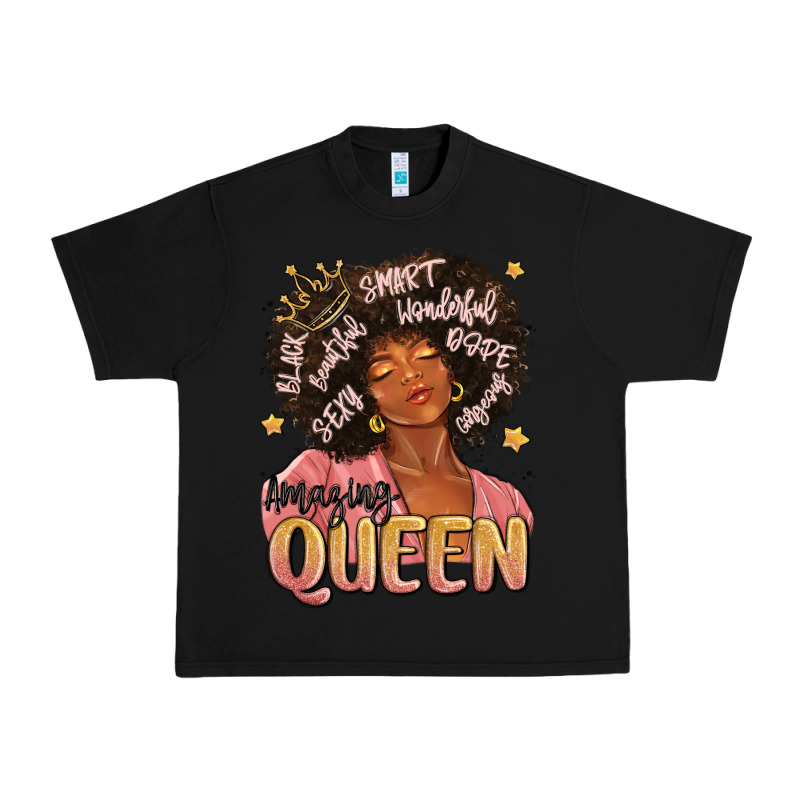 Black Queen Urban Heavy Tee by MaliasSmallBusiness | Teevron