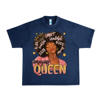 Navy black queen Urban Heavy Tee - MaliasSmallBusiness